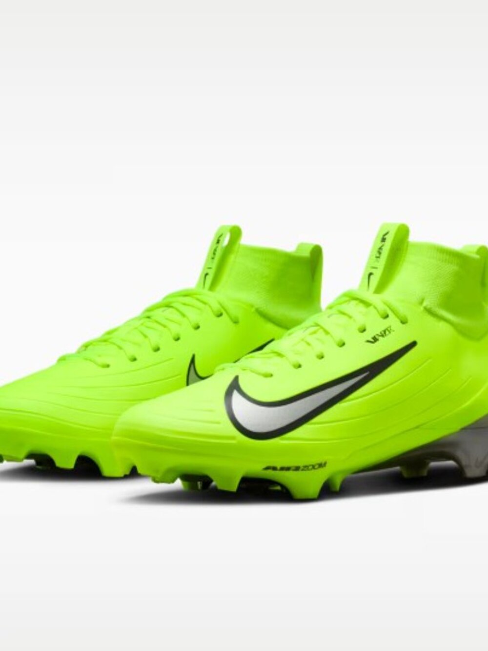 Nike Vapor Pro 1 Football Cleats New Men's Size 9.5 FB3298-700 Volt Anthracite